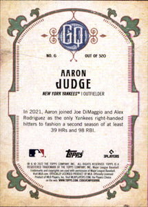 Aaron Judge 2022 Topps Gypsy Queen Card #6