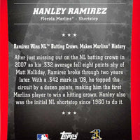 Hanley Ramirez 2010 Topps Peak Performance Series Mint Card #PP-37