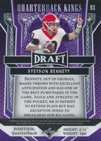 Stetson Bennett 2023 Leaf Draft Quarterback Kings Blue Series Mint Rookie Card #93
