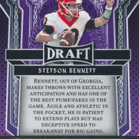 Stetson Bennett 2023 Leaf Draft Quarterback Kings Blue Series Mint Rookie Card #93