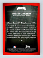 Walter Johnson 2010 Topps Peak Performance Series Mint Card #PP-4
