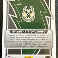 Giannis Antetokounmpo 2022 2023 Panini Mosaic Thunder Road Series Mint Card #6