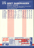 Bret Saberhagen 1987 Fleer Series Mint Card #379
