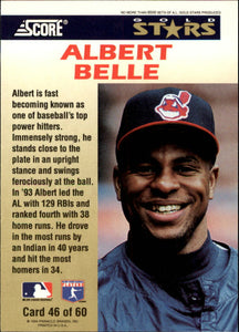 Albert Belle 1994 Score Gold Stars Series Mint Card #46