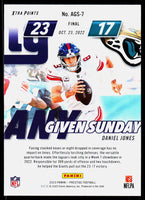 Daniel Jones 2023 Panini Prestige Any Given Sunday Series Mint Card #AGS-7
