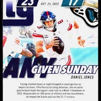 Daniel Jones 2023 Panini Prestige Any Given Sunday Series Mint Card #AGS-7