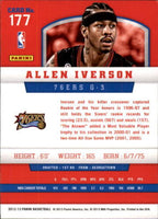 Allen Iverson 2012 2013 Panini Series Mint Card #177
