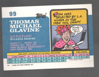 Tom Glavine 1990 Topps Big Series Mint Card #99
