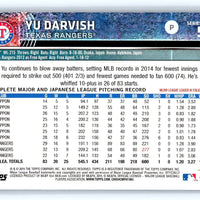 Yu Darvish 2015 Topps Series Mint Card #50