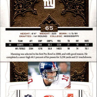 Eli Manning 2009 Donruss Classics Series Mint Card #65