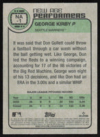 George Kirby 2023 Topps Heritage New Age Performers Series Mint Card #NA-1
