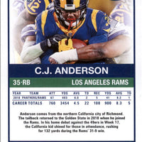 C.J. Anderson 2019 Score GOLD Series Mint Card #324