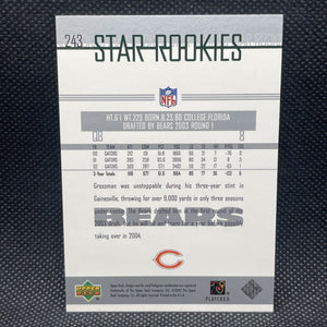 Rex Grossman 2003 Upper Deck Star Rookies Series Mint Card #243