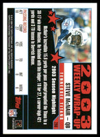 Steve McNair 2004 Topps Series Mint Card #296
