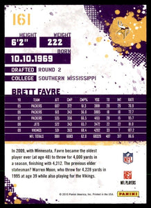 Brett Favre 2010 Score NFL Football Mint Card #161