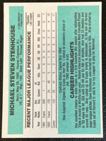 Mike Stenhouse 1984 Donruss ERROR No Number on Back Series Mint Rookie Card
