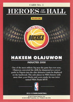 Hakeem Olajuwon 2012 2013 Panini Heroes of the Hall Series Mint Card #1
