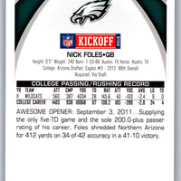 Nick Foles 2012 Topps Kickoff Series Mint Card #4