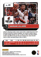 Damian Lillard 2022 2023 Panini Donruss Optic Series Mint Card #49
