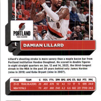 Damian Lillard 2022 2023 Panini Donruss Optic Series Mint Card #49