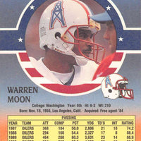 Warren Moon 1991 Fleer Stars and Stripes Series Mint Card #23