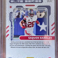 Saquon Barkley 2023 Panini Donruss The Elite Series Card #ES-6