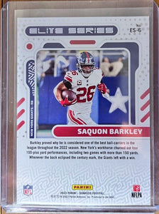 Saquon Barkley 2023 Panini Donruss The Elite Series Card #ES-6