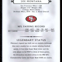 Joe Montana 2011 Topps Gridiron Legends BLUE Series Mint Card #50