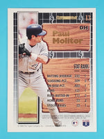 Paul Molitor 1994 Topps Black Gold Series Mint Card #13
