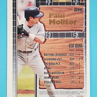 Paul Molitor 1994 Topps Black Gold Series Mint Card #13