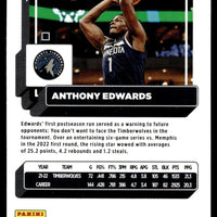 Anthony Edwards 2022 2023 Panini Donruss Mint 3rd Year Card #96