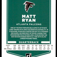 Matt Ryan 2021 Donruss Series Mint Card #232