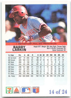 Barry Larkin 1992 Fleer 7 Eleven Citgo The Performer Series Mint Card #14
