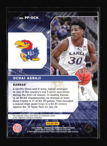 Ochai Agbaji 2022 2023 Panini Chronicles Power Formulas Draft Picks Series Mint Card  #PF-OCH