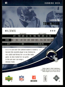 LaDainian Tomlinson 2006 Upper Deck Sweet Spot Mint Card #81