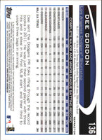 Dee Gordon 2012 Topps Chrome Orange Refractor Series Mint Card #136
