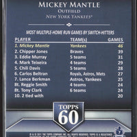 Mickey Mantle 2011 Topps Topps 60 Series Mint Card #T60-7