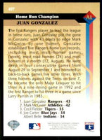 Juan Gonzalez 1993 Upper Deck Series Mint Card #497
