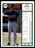 Tom Glavine 1989 Upper Deck Card Series Mint Card #360
