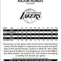 Rajon Rondo 2018 2019 NBA Hoops Series Mint Card #211