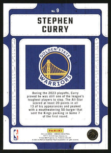 Stephen Curry 2023 2024 Donruss Hardwood Masters Purple Press Proof Series Mint Card #9