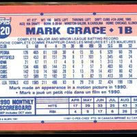 Mark Grace 1991 O-Pee-Chee Series Mint Card #520