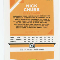 Nick Chubb 2019 Donruss Press Proof Red Series Mint Card #66