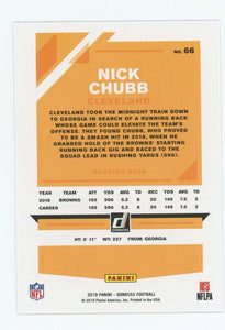 Nick Chubb 2019 Donruss Press Proof Red Series Mint Card #66