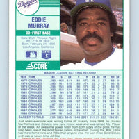 Eddie Murray 1989 Score Rookie & Traded Series Mint Card #31T
