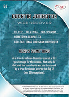 Quentin Johnston 2023 Sage Series Mint Rookie Card #63
