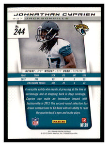 Jonathan Cyprien 2013 Panini Prizm Series Mint Rookie Card #244