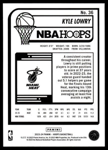 Kyle Lowry 2023 2024 Hoops Series Mint Card #36