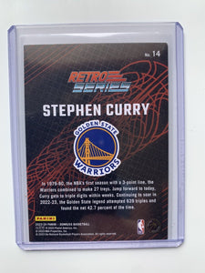 Stephen Curry 2023 2024 Donruss Retro Press Proof Series Mint Card #14