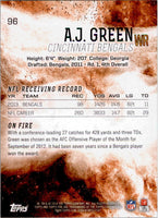 A.J. Green 2014 Topps Fire Flame Foil Series Mint Card #96
